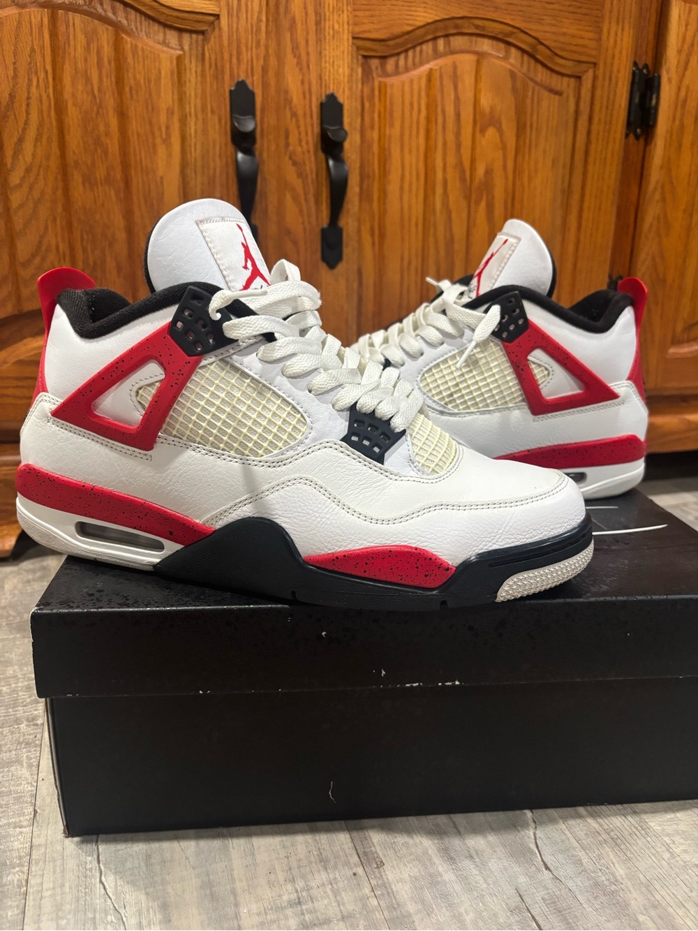 Nike Air Jordan 4 Red Cement, Size 10.5